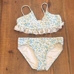 Chelsea & Violet Blue Floral Kids Bikini
